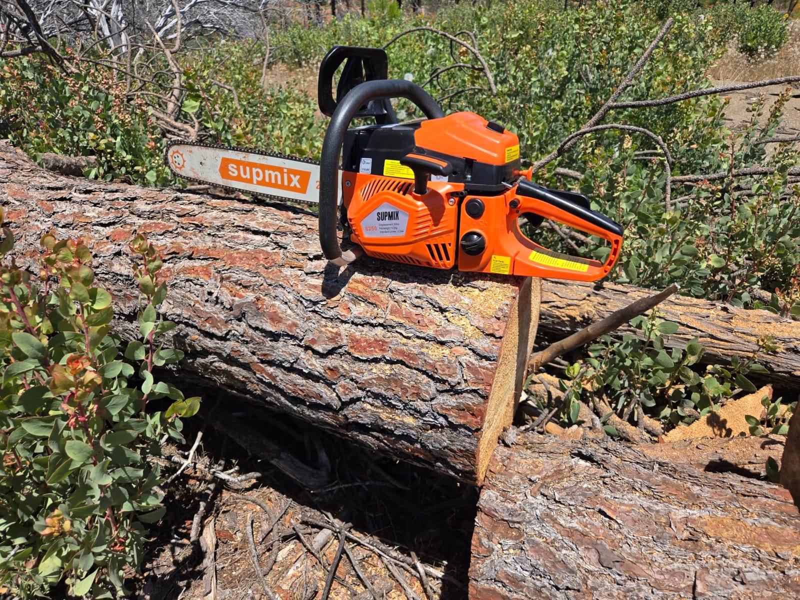 SUPMIXTOOLS 62cc Gas Chainsaw 20 Inch Gas Powered Chainsaws 2-Cycle Petrol customer photo 2