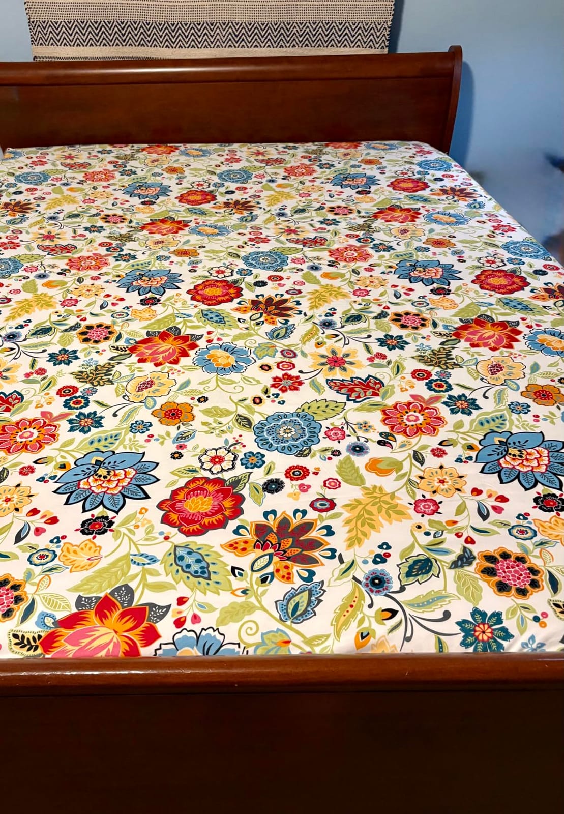 Bedlifes Floral Pattern Bed Sheet Set King Size, 18-24