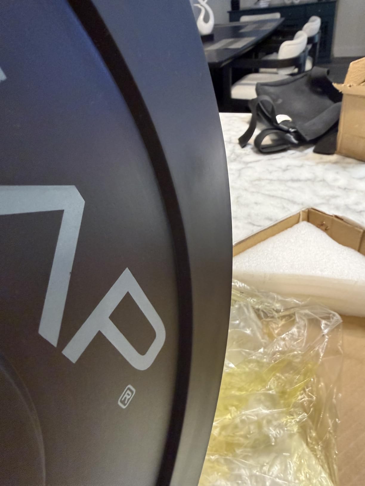 CAP 2-inch Olympic Bumper Plate Weight Set | 100-370 lbs | Multiple Colors | Storage Rack Optional customer photo 2