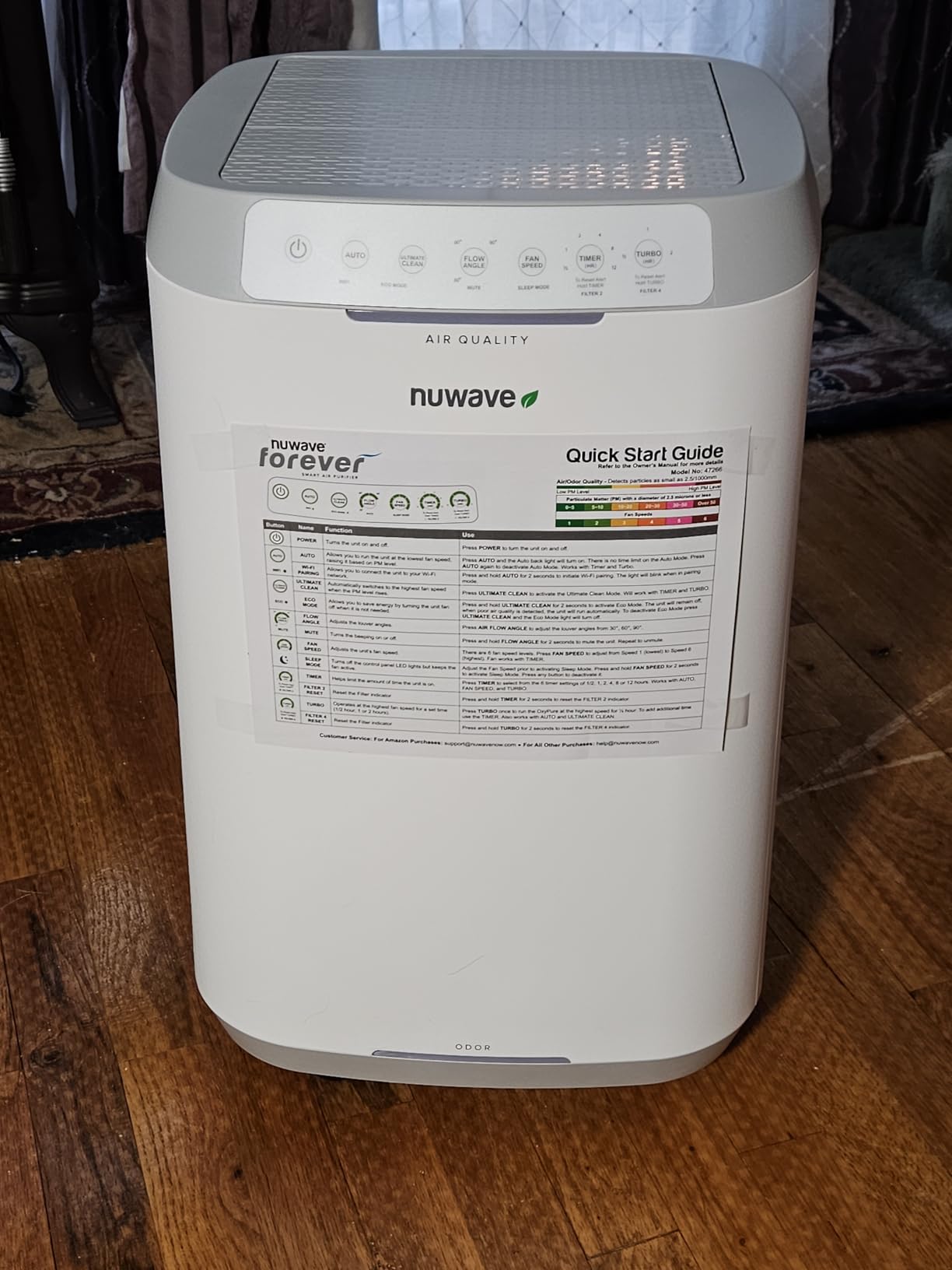 Nuwave Forever Smart Air Purifier for Home, Never Replace Air Filter System customer photo 1