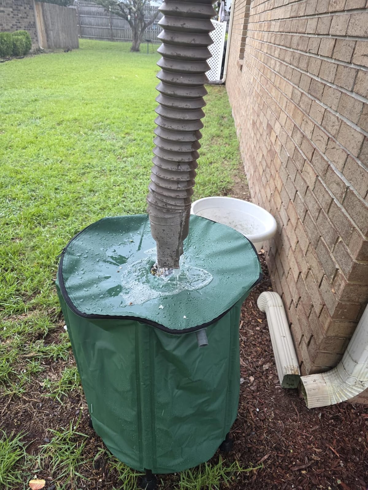 Collapsible Rain Barrel Water Storage Containers-53 Gallon Portable Rainwater Collect System Water Tank to Collect Rainwater from Gutter Downspout Water Catcher with Spigots,Filter&Overflow Kits customer photo 2