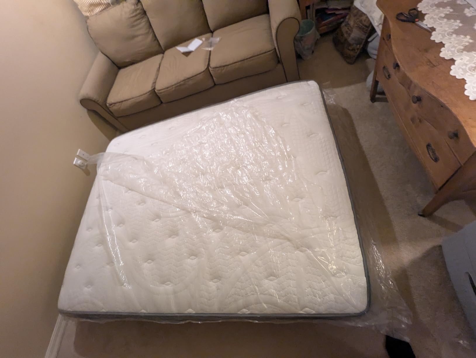 Sleep Firm Mattress with Extra Lumbar & Shoulder Support, Hotel Collection Hybrid Single Mattresses Pain Relief - Fiberglass Free - 365 Night Trial (Queen, 12, 12, Inches, Medium) customer photo 1
