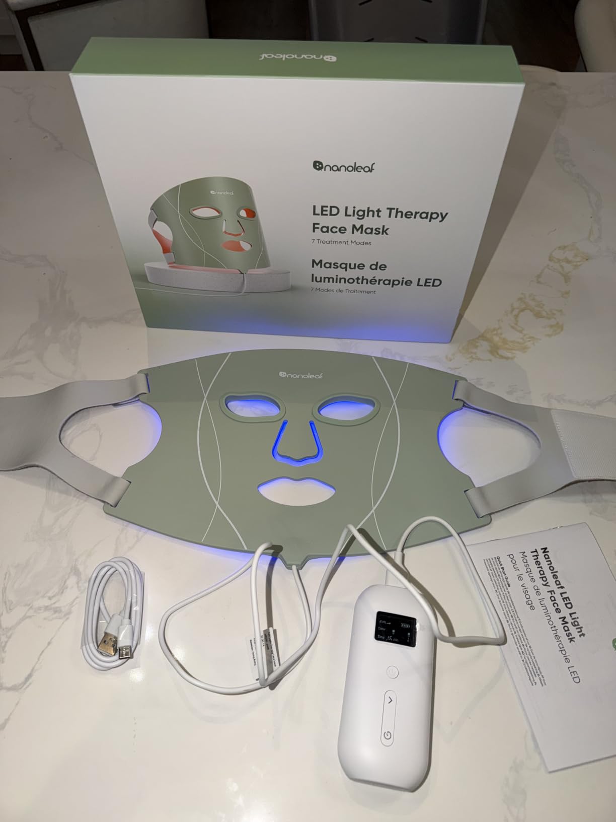 Nanoleaf FDA-Cleared LED Light Therapy Face Mask with 7 Treatment Modes customer photo 1