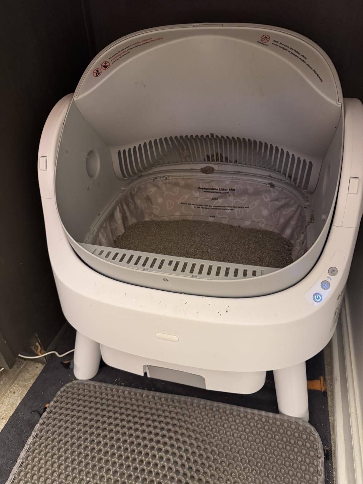 Self Cleaning Cat Litter Box, Automatic Litter Box for Multiple Cats, Integrated Safety Protection with Open-Top Design customer photo 1