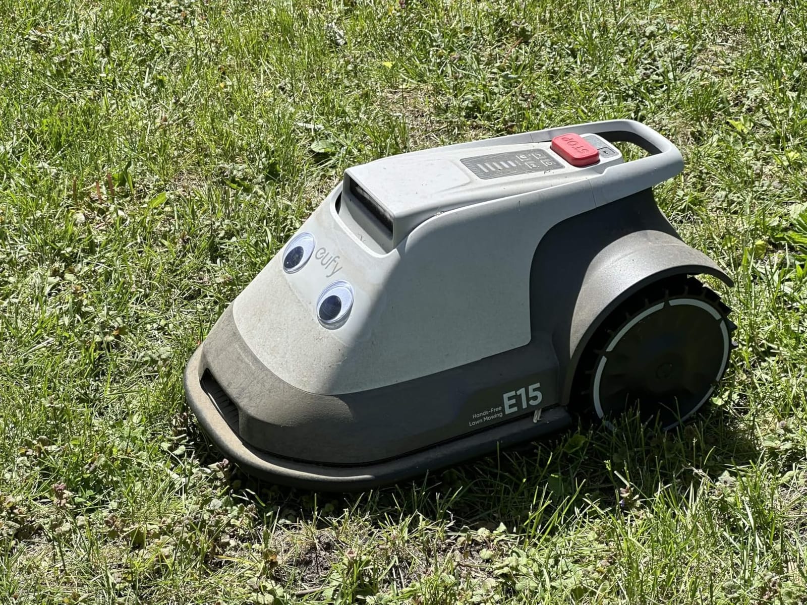 eufy Robot Lawn Mower E15, Auto Mapping, Pure Vision Navigation | Wire Free RTK Free, Multi-Zone Management, AI Obstacle Avoidance, APP Control, 18° Slope, Cut Height 1