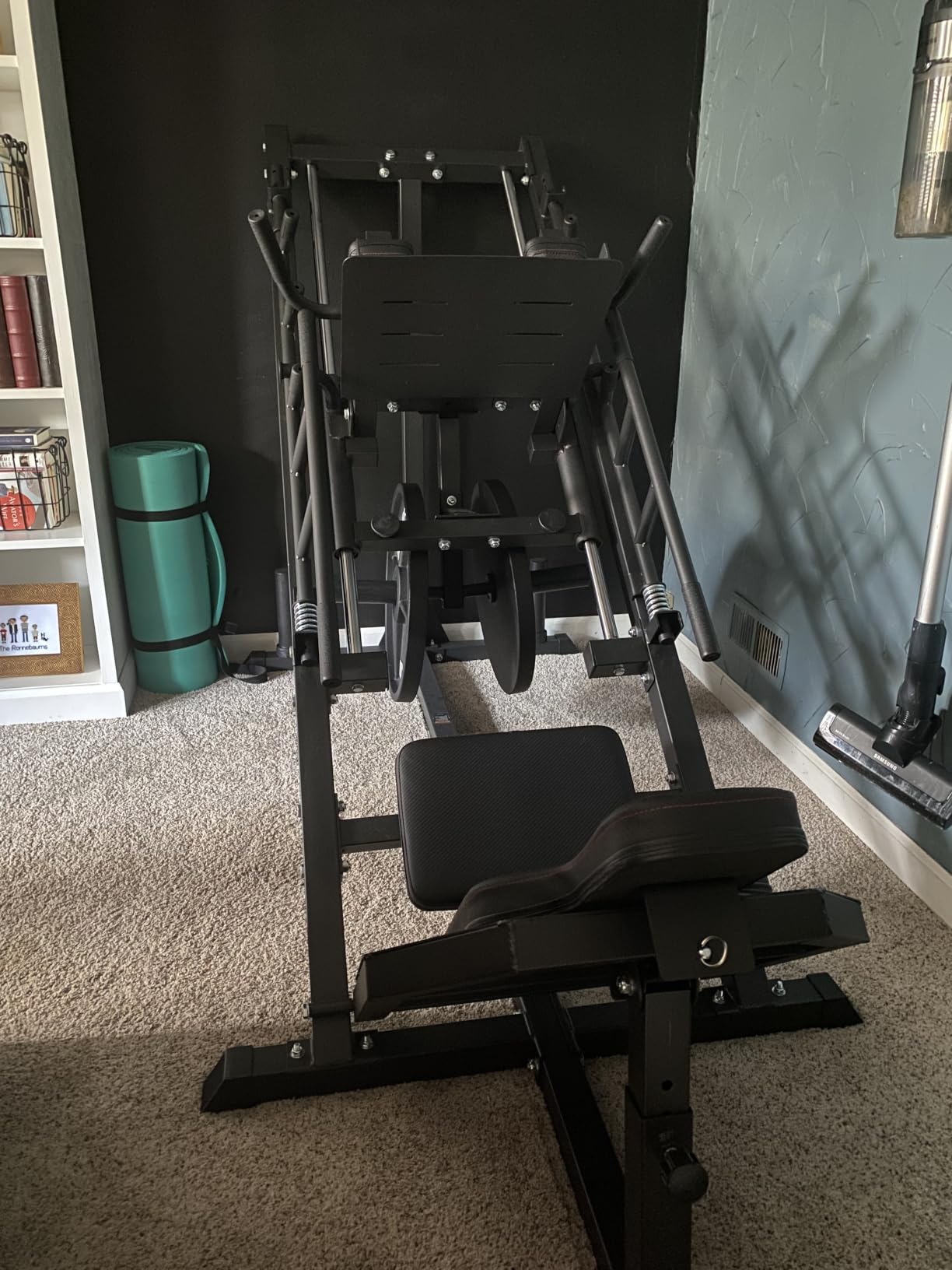 Mdeam Leg Press Hack Squat Machine,Leg Press Machine with Linear Bearing customer photo 1