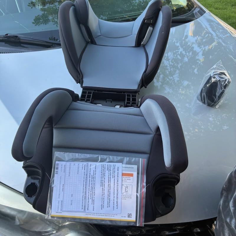 Safety 1st Grow and Go 2-in-1 Booster Car Seat with ComfortWings, Converts High-Back to Backless, 19