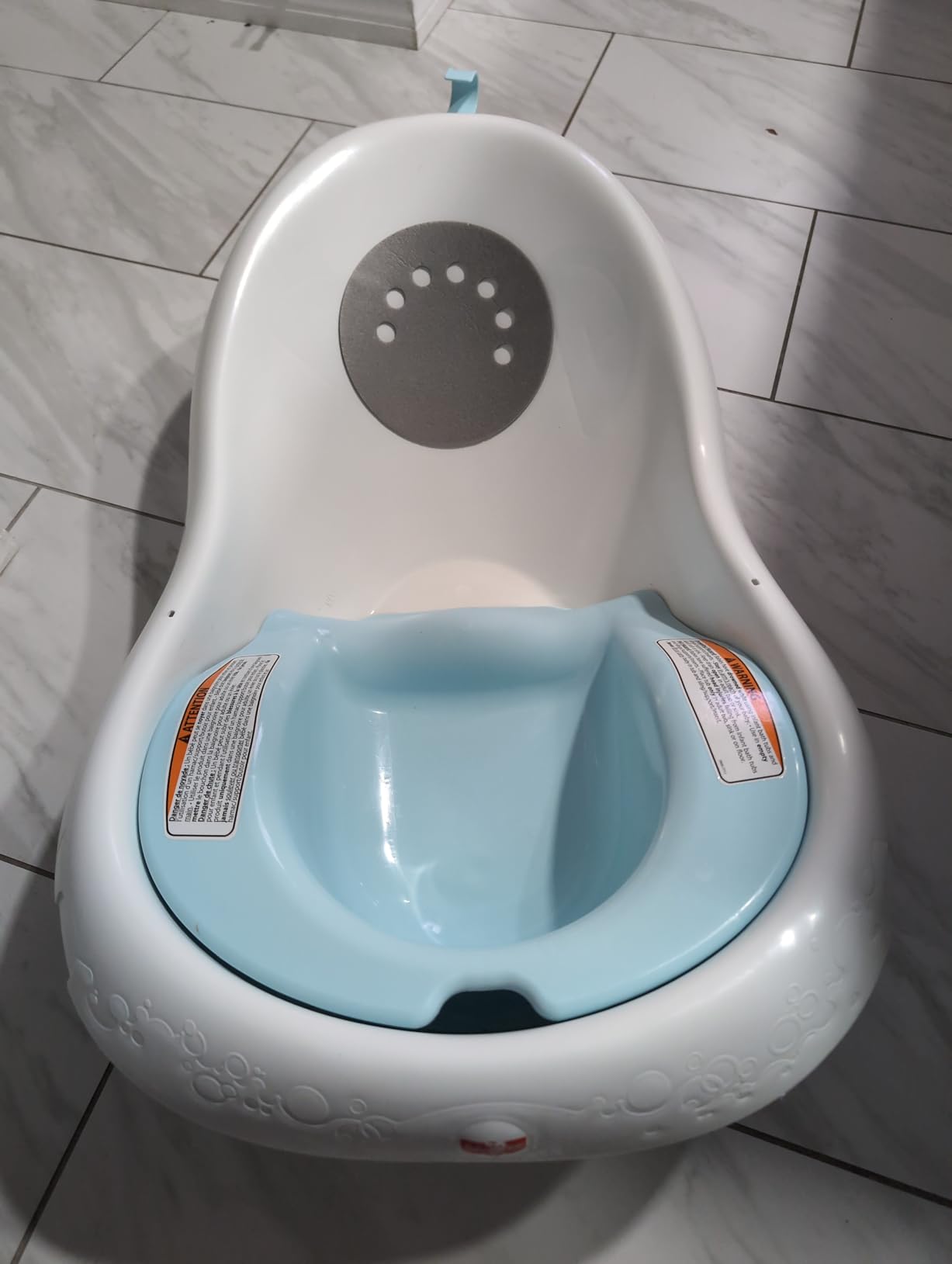 Fisher-Price™ Baby to Toddler Bath 4-in-1 Sling 'N Seat Tub with Removable Infant Support and 2 Toys, Pacific Pebble customer photo 2