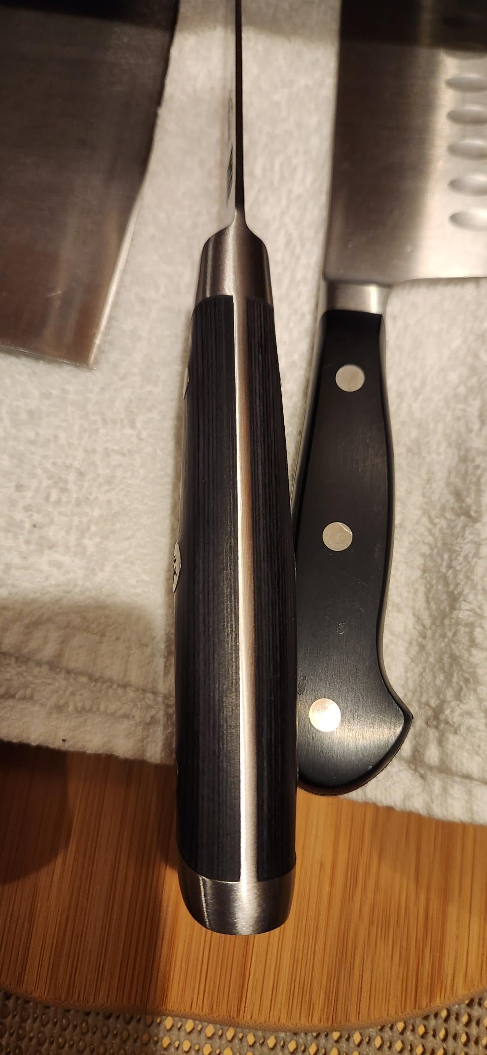 SHAN ZU Damascus Santoku Knife 7 inch, Japanese Kitchen Knives customer photo 2