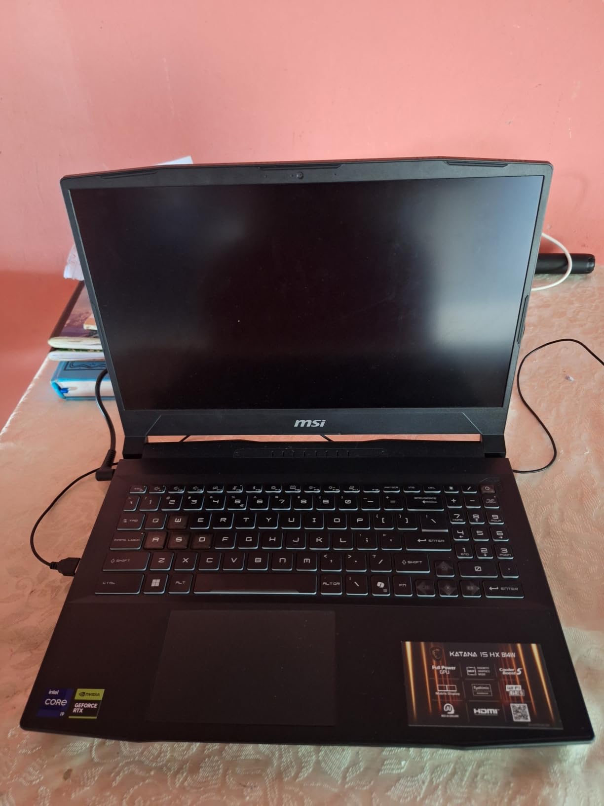 msi Katana 15 HX 15.6” 165Hz QHD+ Gaming Laptop: Intel Core i9-14900HX, NVIDIA Geforce RTX 5070, 32GB DDR5, 1TB NVMe SSD, RGB Keyboard, Win 11 Home: Black B14WGK-016US customer photo 1