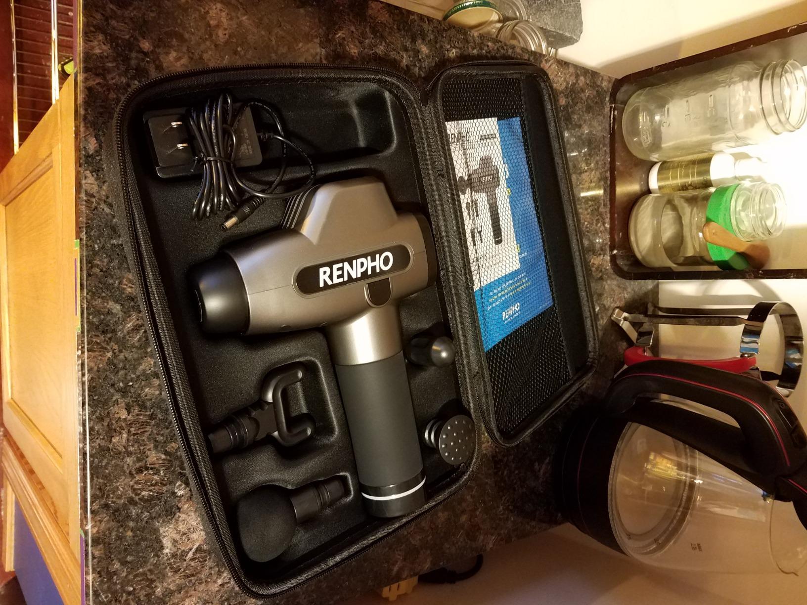 RENPHO Active+ Massage Gun, App-Controlled Guided Courses, Bluetooth customer photo 2