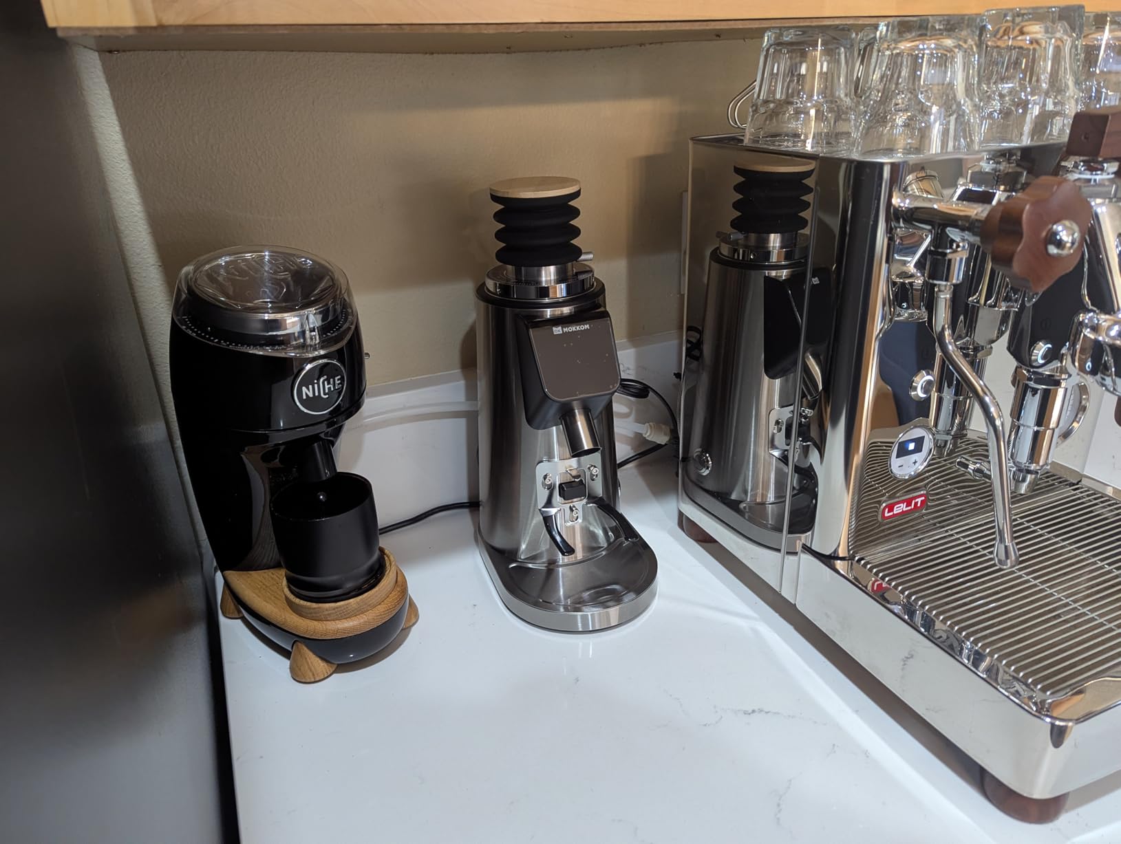MOKKOM 64mm Flat Burr Coffee Grinder,Espresso Grinder,100 Grind Settings customer photo 2