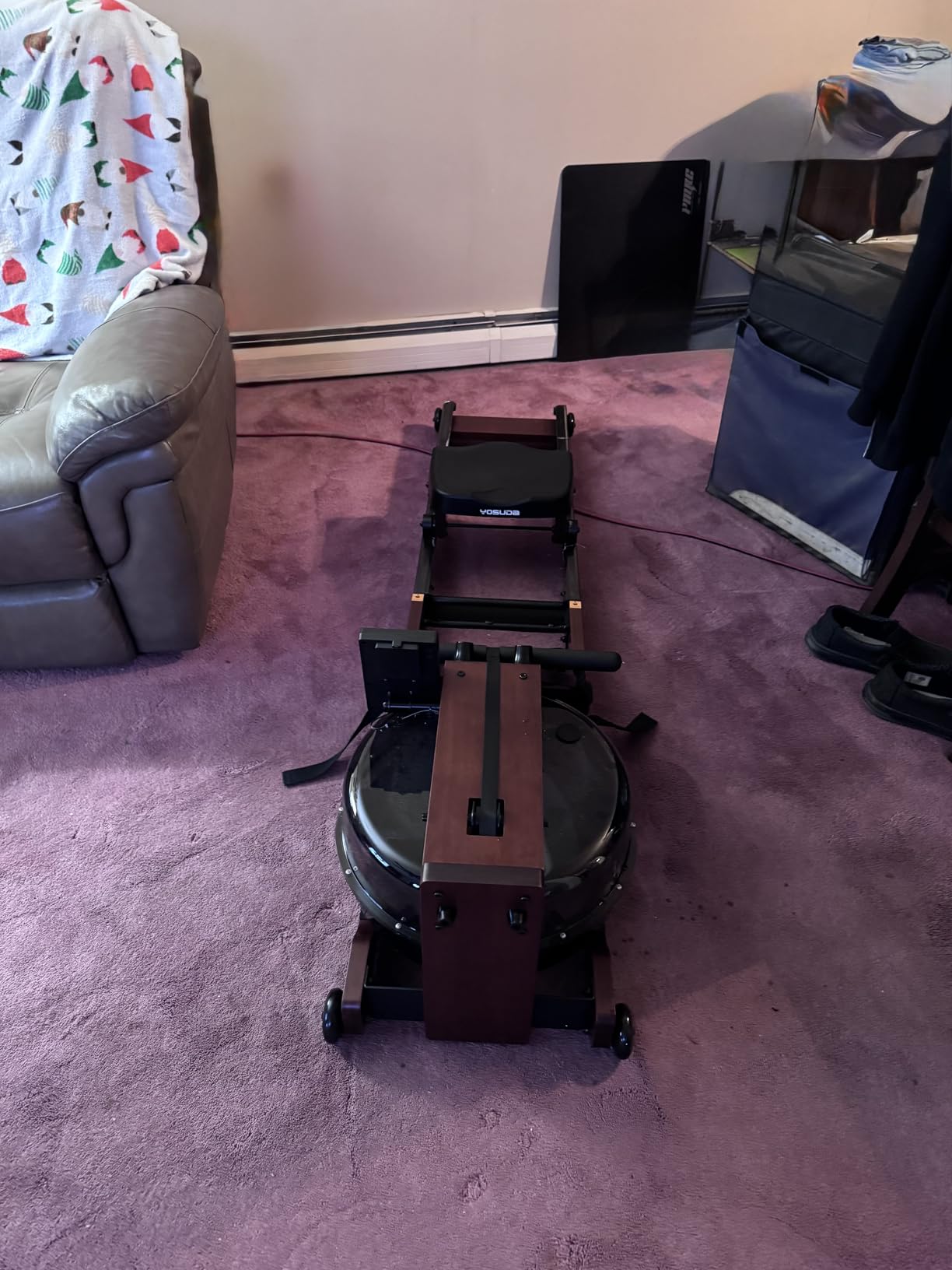 YOSUDA Water Rowing Machine Foldable for Home Use 5.8 Gal Large Water Tank customer photo 2