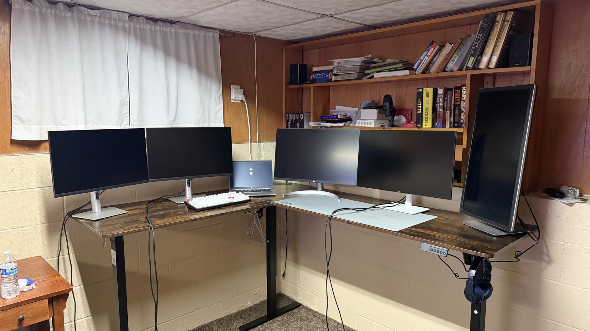 SIAGO L-Shaped Standing Desk - 63 x 55 Inch Adjustable Corner Standing Desk with Charging Station - L Shape Sit Stand Table with Memory Controller, Splice Board for Home Office customer photo 1