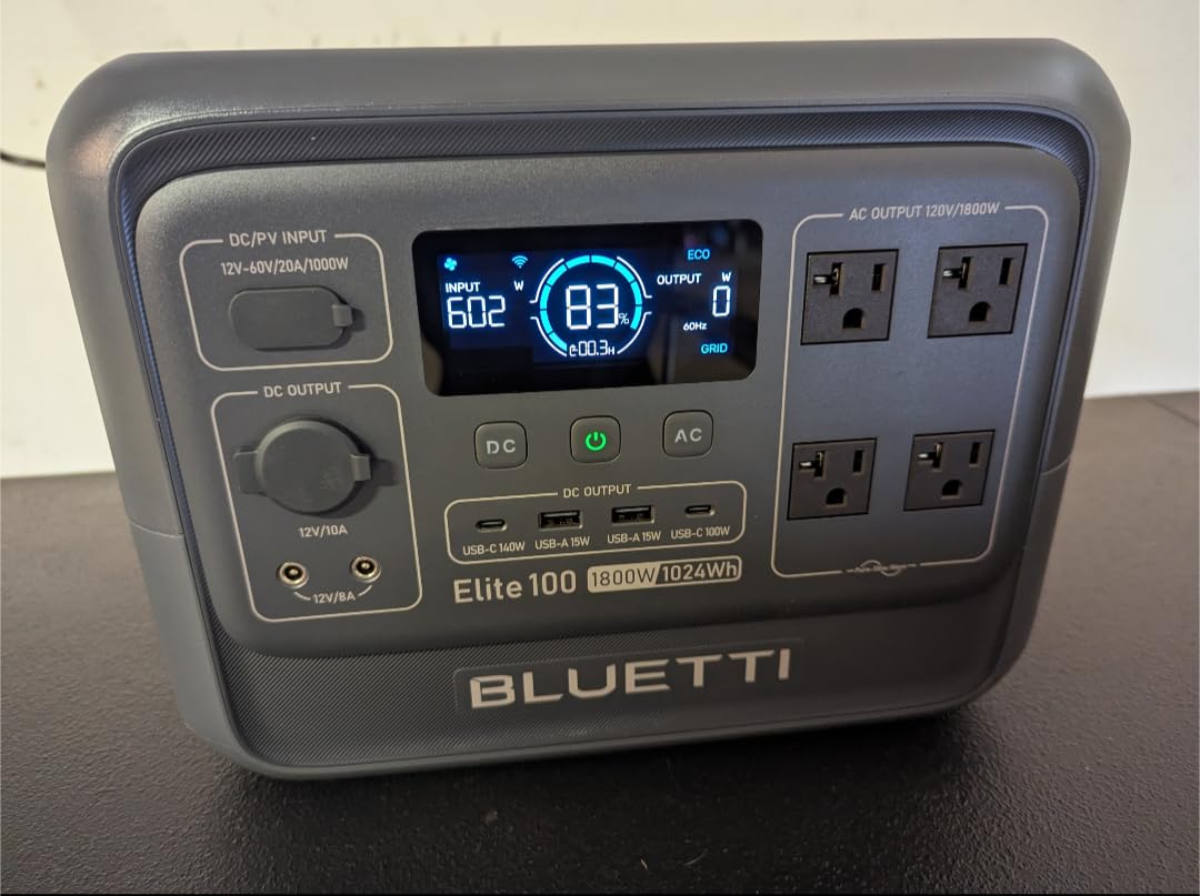BLUETTI Elite 100 V2 Portable Power Station for Camping 1024Wh 1800W customer photo 1