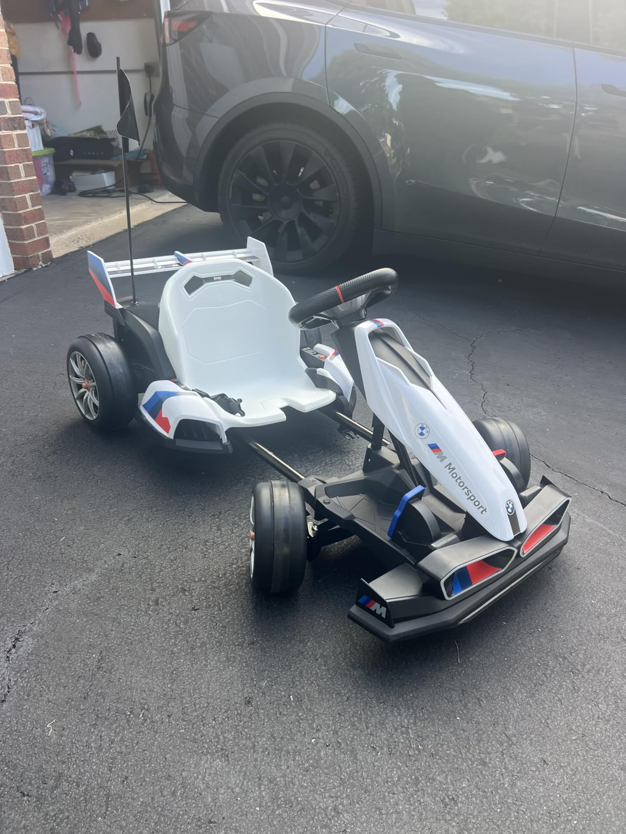 Wanan 36V Electric Go Kart with Adjustable Seat, Licensed BMW Drift Kart with Dual Motors, Crazy Go Cart for Kids Ages 6-12, LED Lights, Drift Mode and 2 Speed (Red) customer photo 2