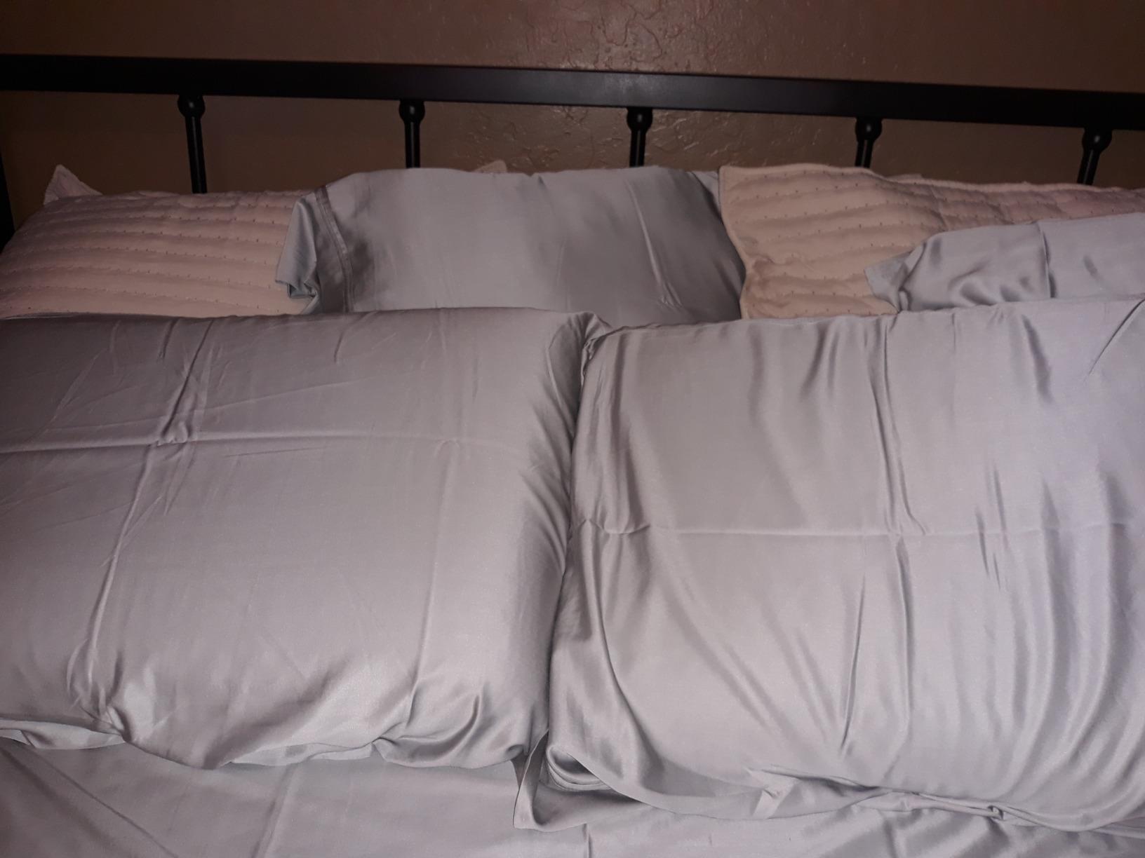 BAMPURE 100% Rayon from Bamboo Sheets Queen Size - 4pc Cooling Sheets Queen customer photo 1