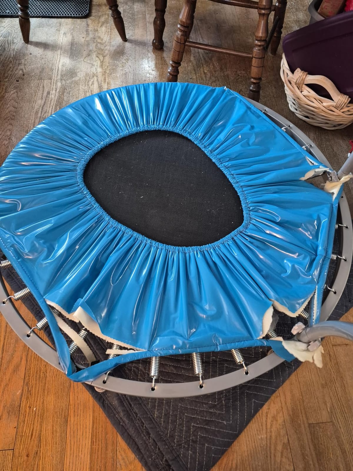 Lyromix 36-Inch Kids Trampoline with Handle - Indoor Mini Tranpoline for Toddlers, Small Fitness Rebounder for Indoor and Outdoor Use customer photo 1