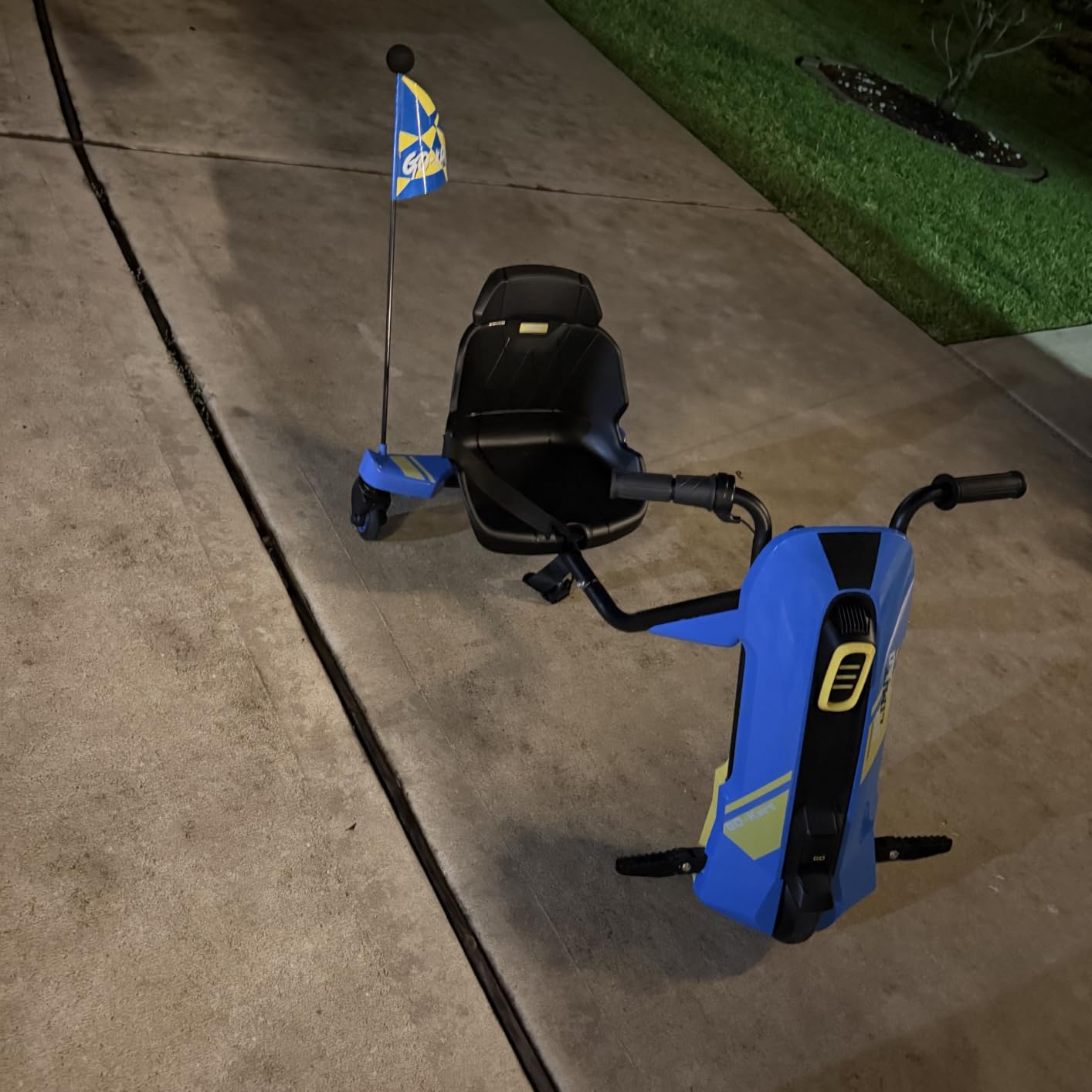12V Electric Go Kart for Kids Age 6-12, 360° Spin Drift Cart, Blue customer photo 2