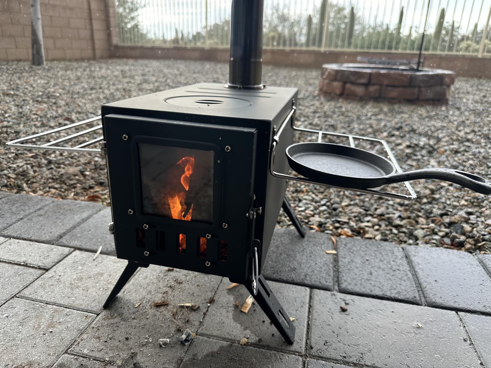 Upgraded Wood Stove, High Airtight Tent Stove for Outdoor Camping Use customer photo 1