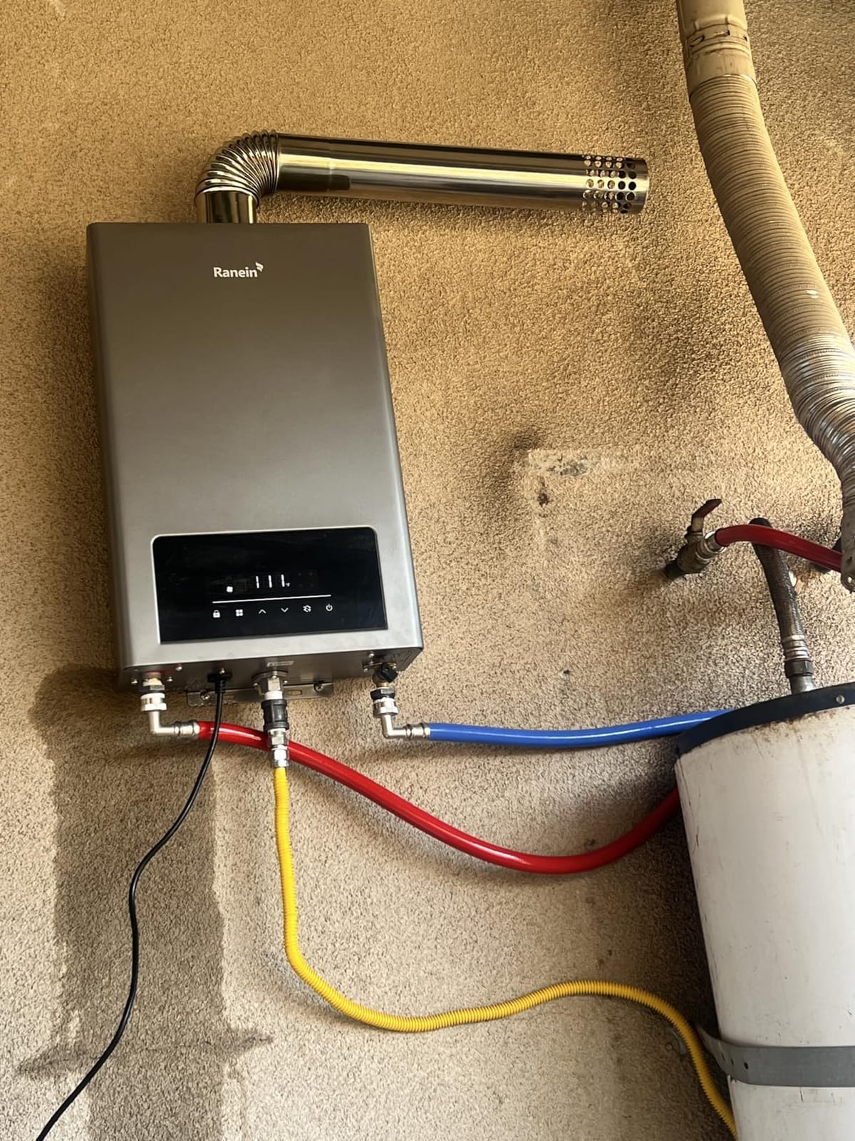 GEN II Ranein Natural Gas Tankless Water Heater Max 3.6 GPM, 80,000 BTU Indoor On Demand Instant Hot Water Heater with LED Temperature Control Panel customer photo 2
