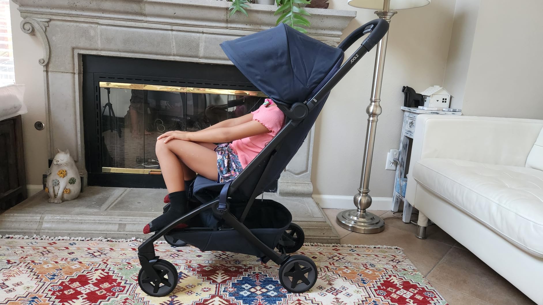 Joolz Aer2 Lightweight Travel Stroller for Baby & Toddler – One-Hand Fold, Compact Carry-On Airplane Approved, Reclining Seat, UPF 50+ Canopy, Travel Pouch, Baby Net – Space Black customer photo 1