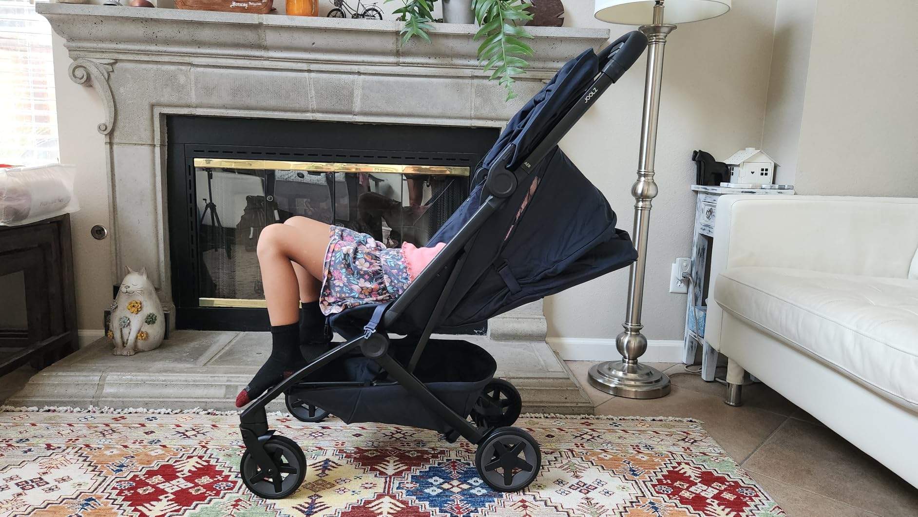 Joolz Aer2 Lightweight Travel Stroller for Baby & Toddler – One-Hand Fold, Compact Carry-On Airplane Approved, Reclining Seat, UPF 50+ Canopy, Travel Pouch, Baby Net – Space Black customer photo 2