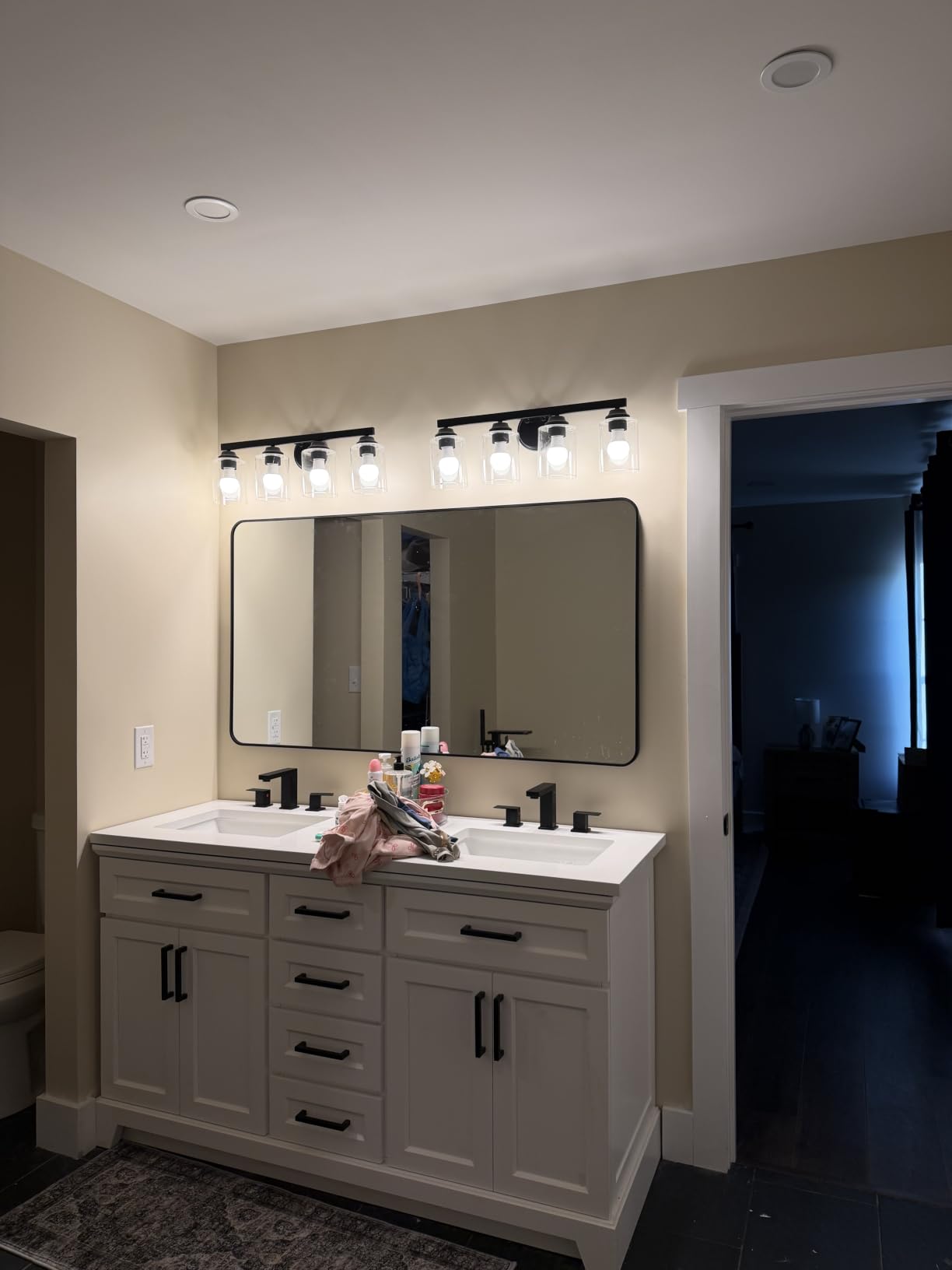 FORBATH Black Bathroom Mirror for Over Sink, Wall Mirror 16x24 Inch with Metal Frame, Rounded Corners for Bathroom, Bedroom, Entryway Décor customer photo 1