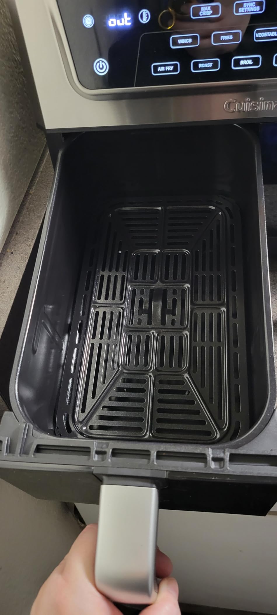 Cuisinart Dual Basket Air Fryer, Two Baskets 11 Qt in Total, 6 Functions: Air Fry, Roast, Bake, Broil, Dehydrate & Keep Warm, Features Sync Finish & Sync Settings, Toss Reminder & Auto-Pause, ADZ-112 customer photo 2
