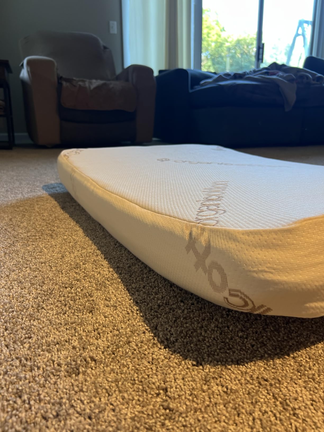 Crib & Toddler Mattress, 100% Organic Cotton Cover, Breathable, Premium Foam Interior, 5’’ Thickness Firm, Fits Any Standard Size Baby Crib & Toddler Bed customer photo 1