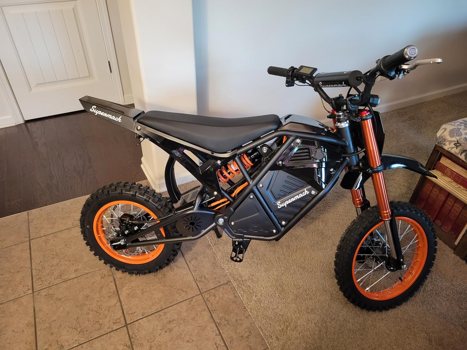 ESKUTE Electric Dirt Bike for Teens Adults, Mid-Drive Motor 3500W Peak, Electric Motorcycle 48V23Ah Battery, 53-Mile Range, 38-46mph, Hydraulic Nitrogen Dual Shock Absorbers customer photo 2