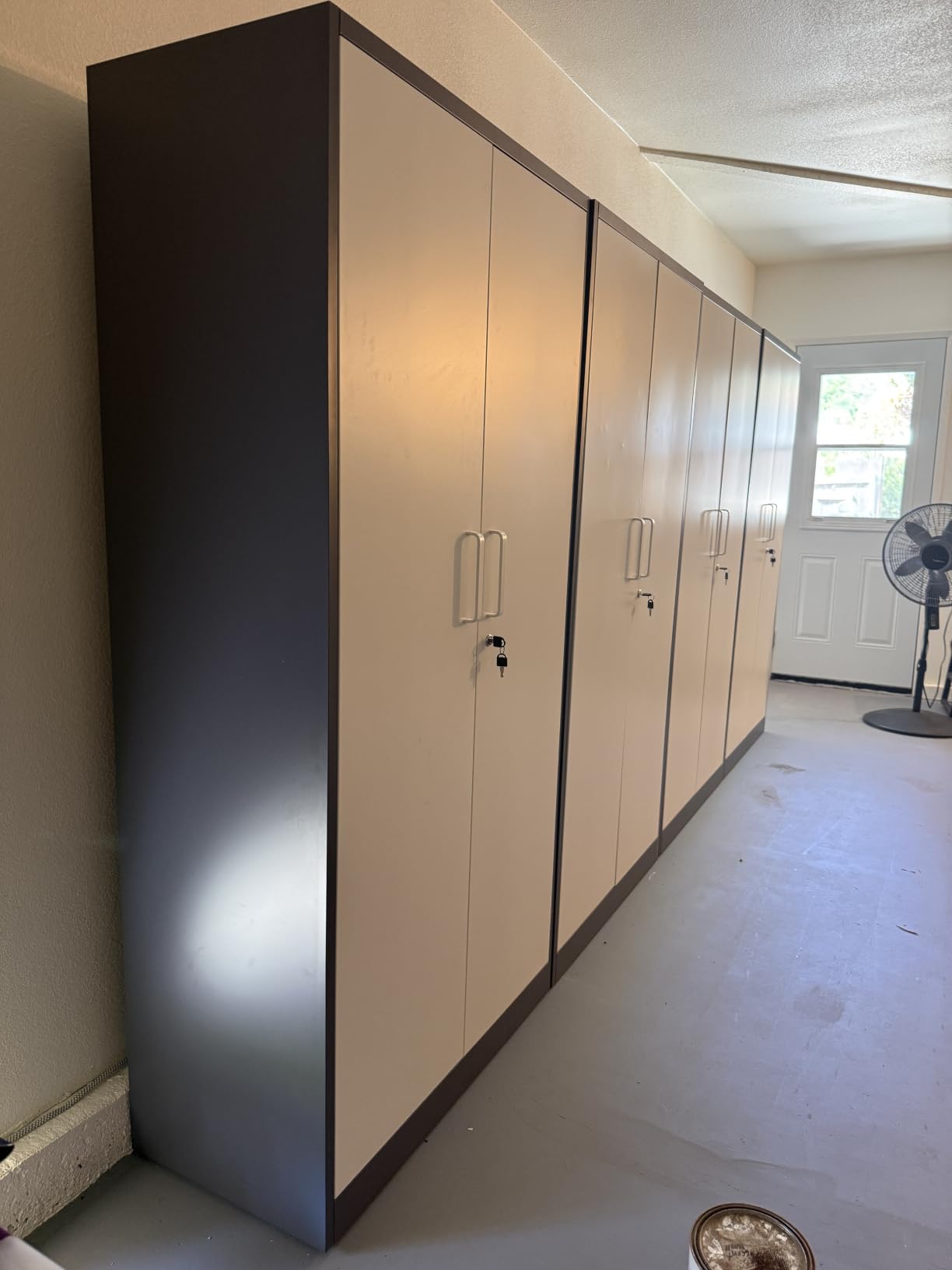 Yizosh Metal Garage Storage Cabinet with Locking Doors and Adjustable Shelves,- 71