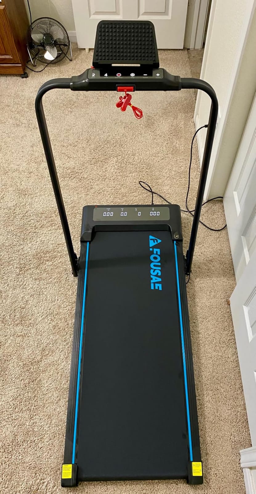 Treadmills for Home, App Compatible, 5 in 1 7.5MPH Foldable Treadmill with 10% Incline, 3.0HP Brushless Drive, 12 HIIT Programs, Full Screen LED Display, Remote Control, 400 LBS Weight Capacity customer photo 1