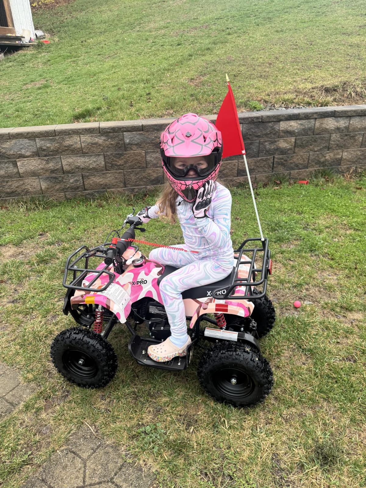 X-PRO Kids Gas Powered ATV 4 Wheelers 40cc ATV Quads, Pull Start! Disc Brake! 6