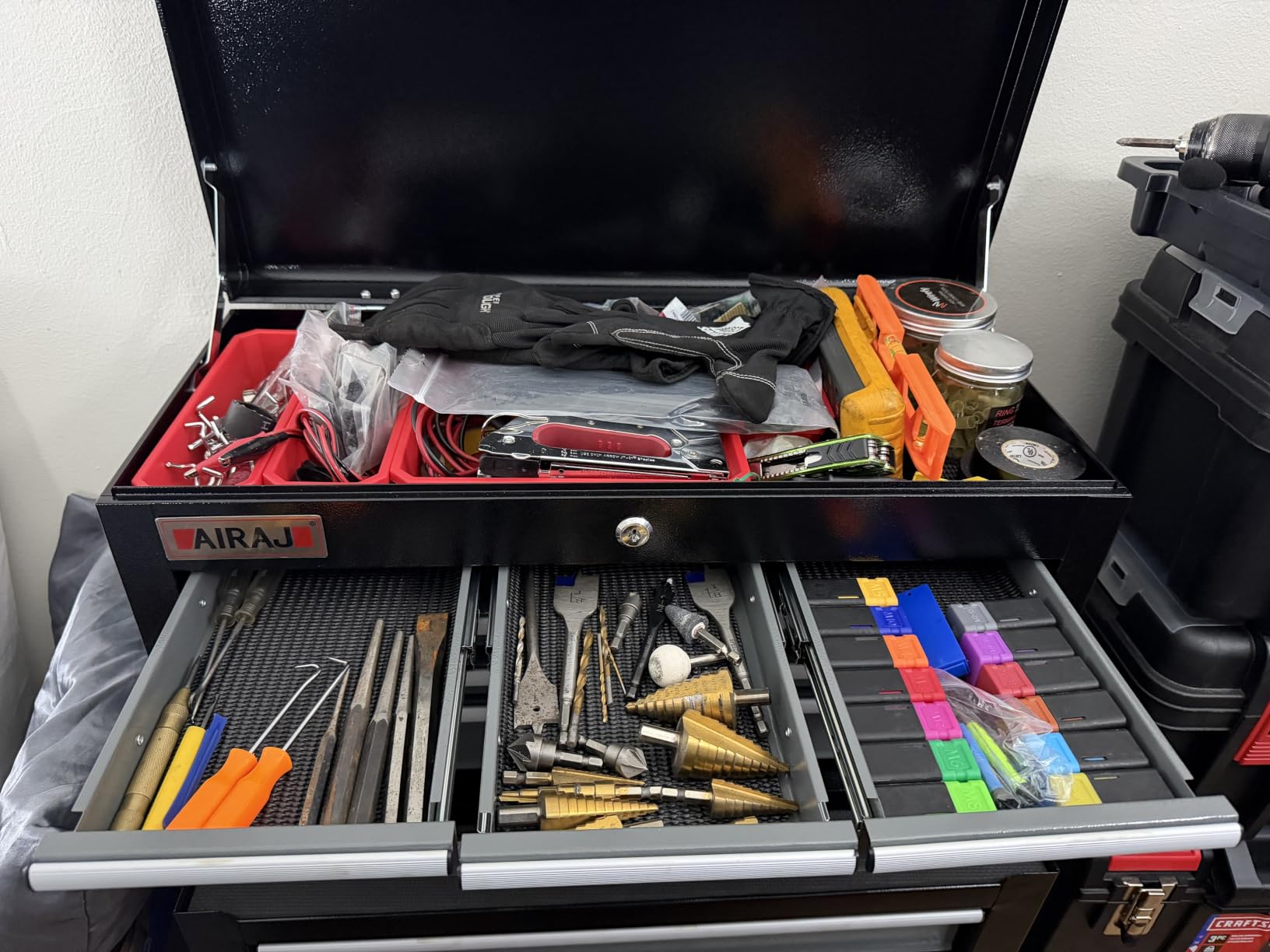 8-Drawer Tool Chest with Wheels, 42'' Rolling Tool Chest Heavy Duty,Black customer photo 1