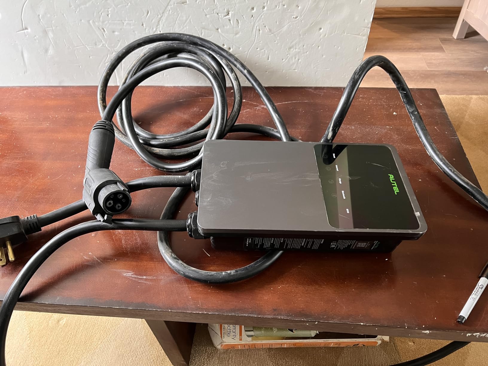 Autel Level 2 EV Charger up to 50Amp, 240V, Indoor/Outdoor Car Charging Station with J1772 Connector, Wi-Fi and Bluetooth Enabled EVSE, Hardwired,25-Foot Cable with Separate Holster, Dark Gray customer photo 2