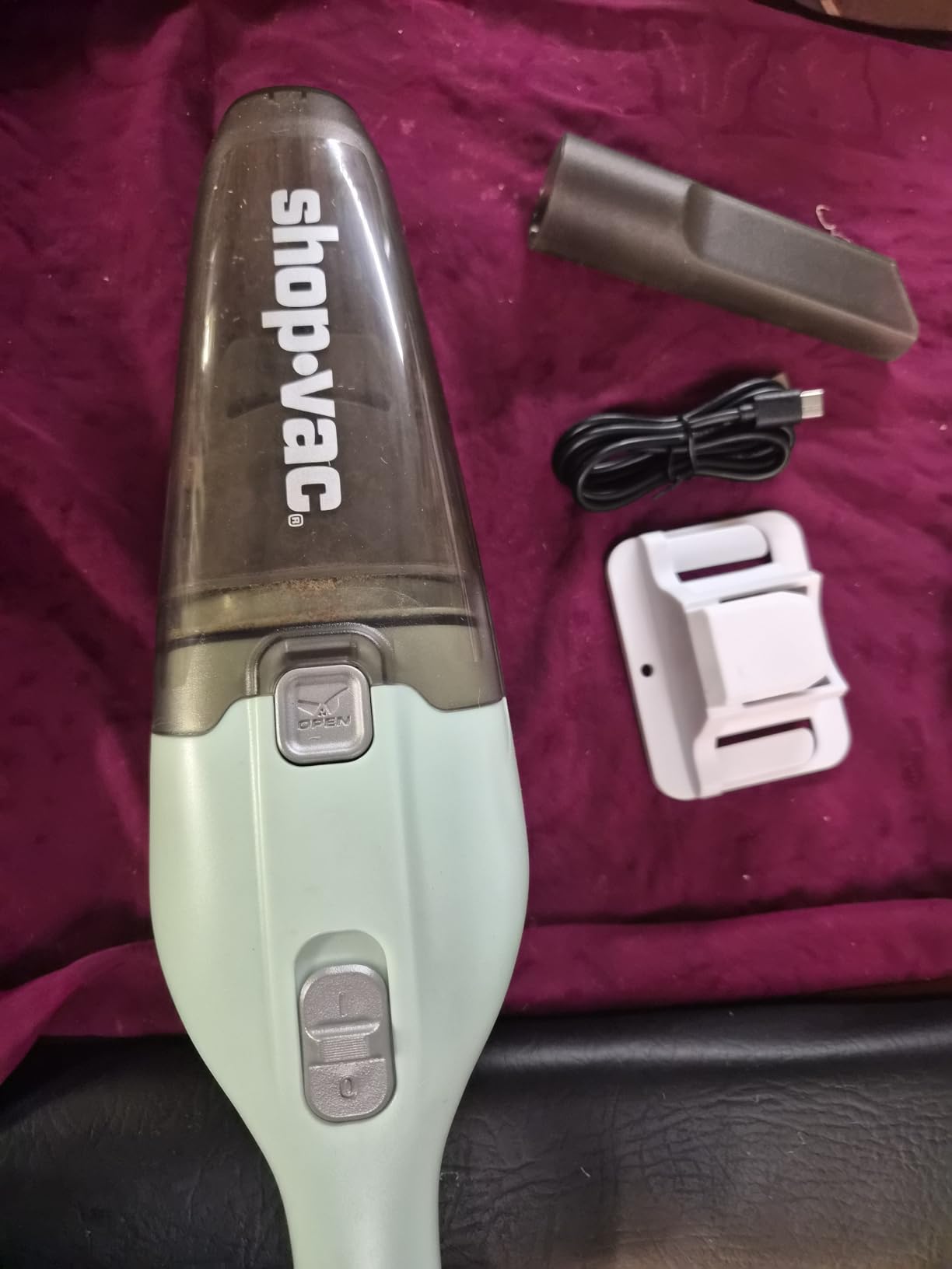 Shop-Vac Wet/Dry Handheld Vacuum Cordless, Wall-Mounted Hand Vac, Black customer photo 2