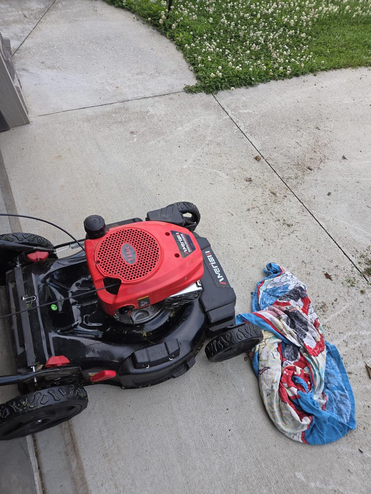 AMERISUN 21-Inch Gas Lawn Mower Self Propelled with 170cc OHV Engine customer photo 1