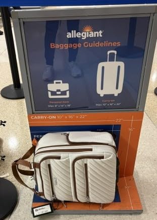 LUGGEX Expandable Softside Carry On Suitcase, Blue, 20