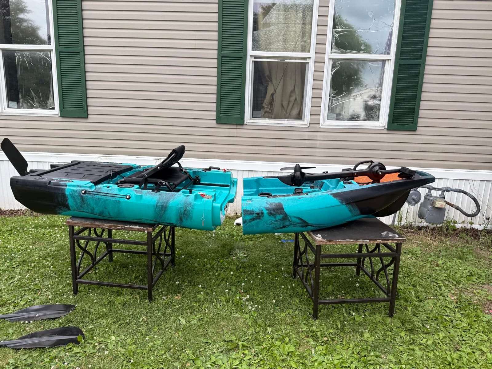 Albott Modular Fishing Kayak with Drive System & Durable HDPE, Customizable customer photo 1