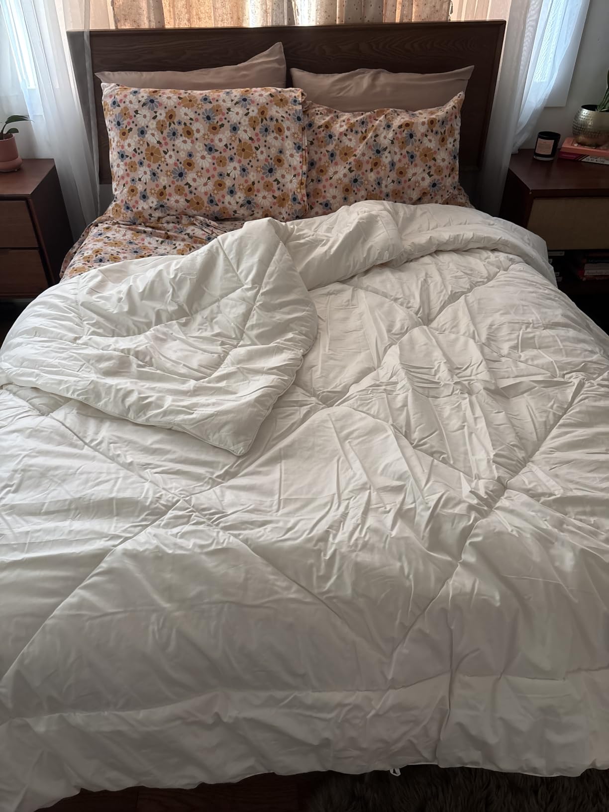COHOME All-Season Queen Size Quilted Wool Comforter Duvet Insert customer photo 1