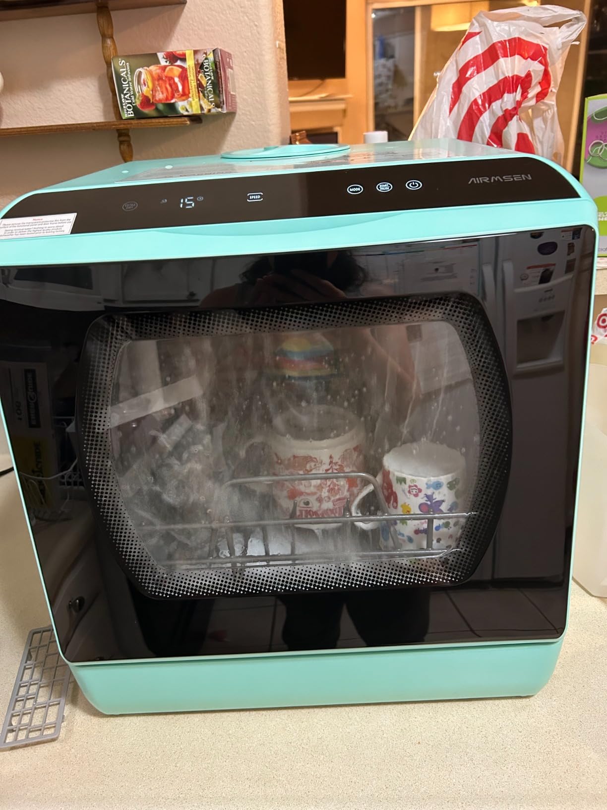AIRMSEN Portable Countertop Dishwasher, No Hookup Needed customer photo 1