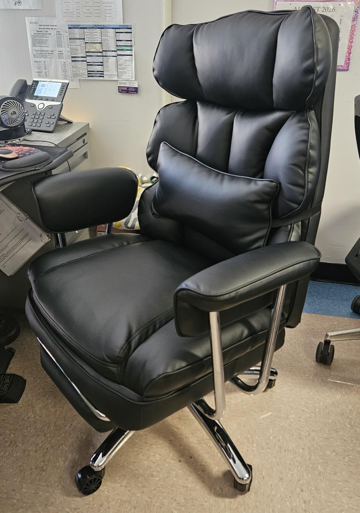 DUMOS Ergonomic Home Office Desk Chair, Executive Chair, PU Leather customer photo 2