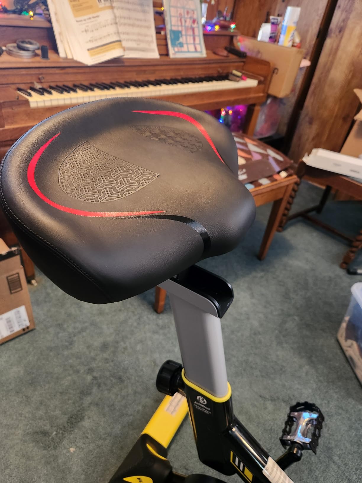 Stationary Exercise Bike for home, Magnetic Resistance, Silence & Smart App customer photo 1