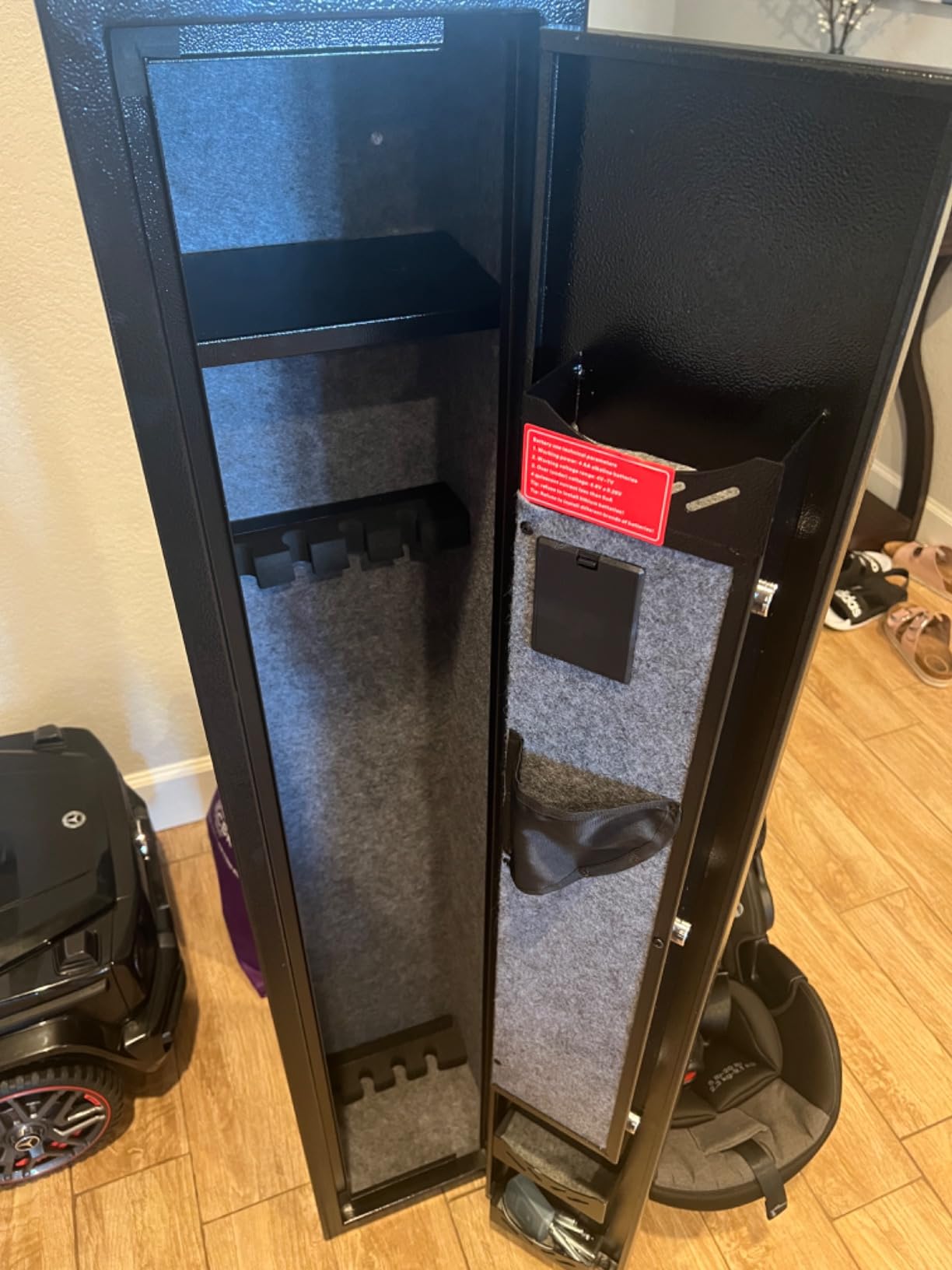 2-3 Gun Safe, safe for rifles and pistols, Digital Access Safe (02 - Black, 2-3 guns) customer photo 1