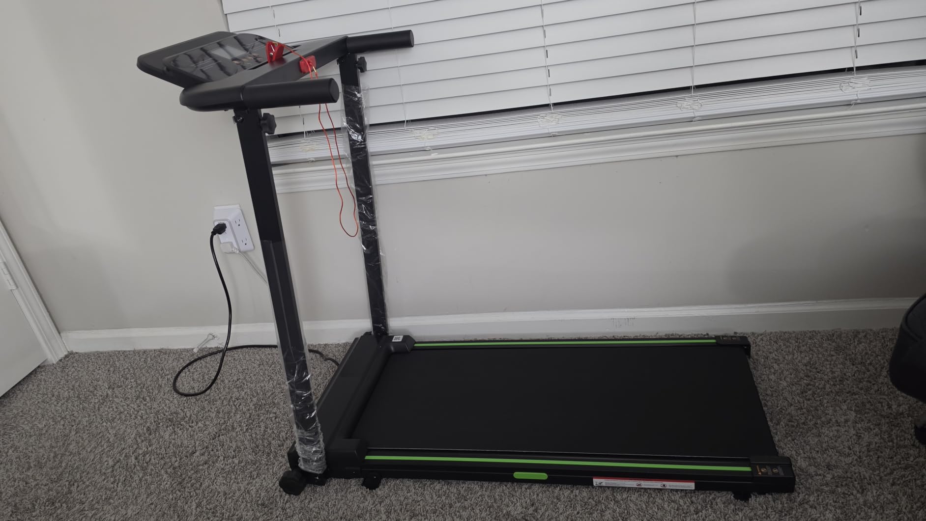Treadmills for Home, Walking Pad with Incline, Caminadoras para Hacer Ejercicio, 0.6-6.2 MPH Portable Foldable Under Desk Caminadora, Eléctrica Casa Tredmill, Folding Compact Running Machine customer photo 2