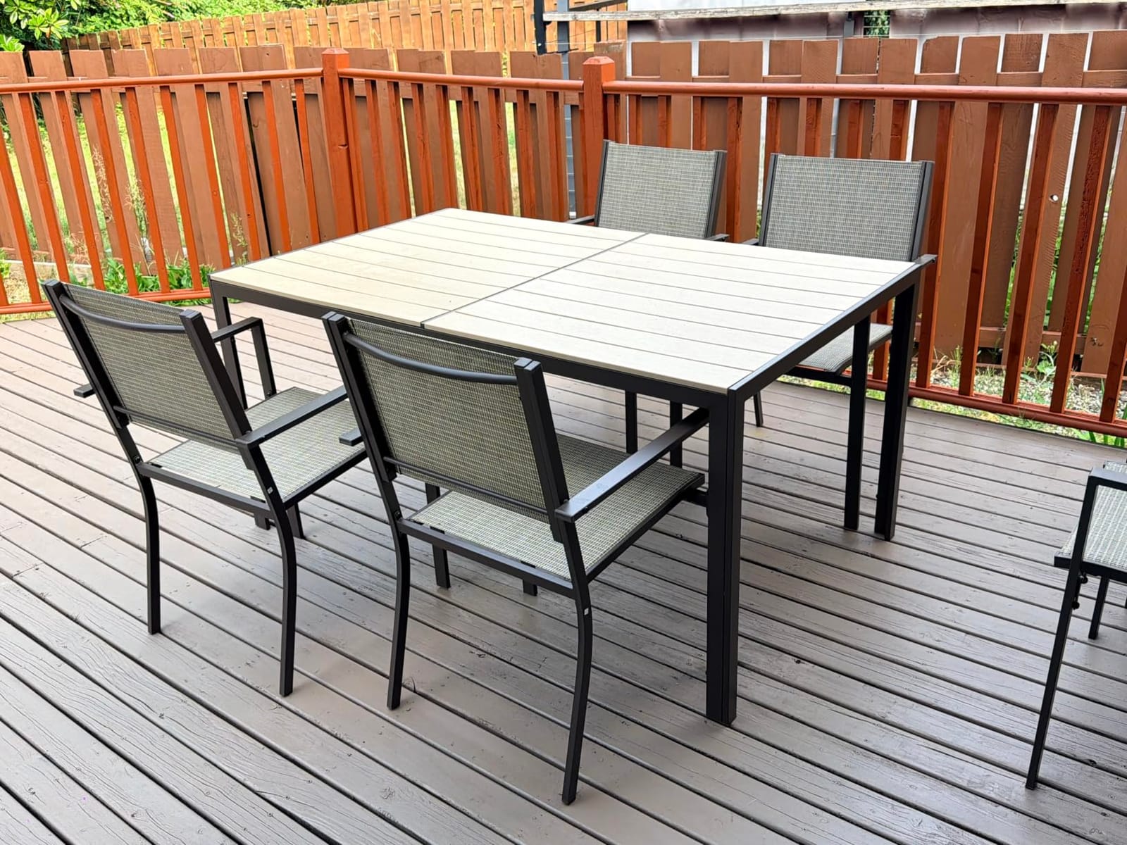 7-Piece Patio Table and Chairs Set for 6, All Weather Patio Dining Sets customer photo 2