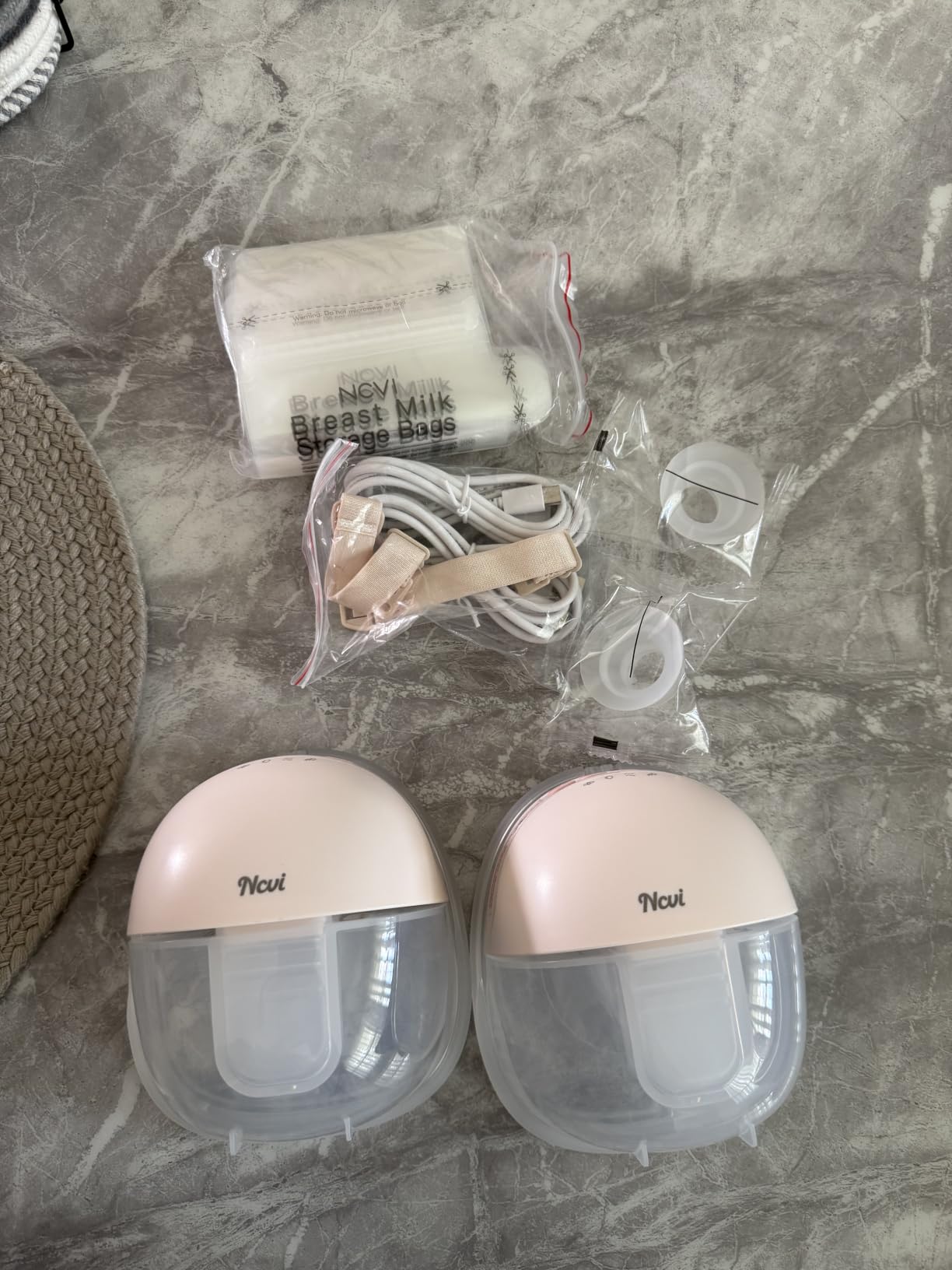 NCVI Heated Breast Pump Wearable, 360° All-Around Heat +30% Output for Mom customer photo 1