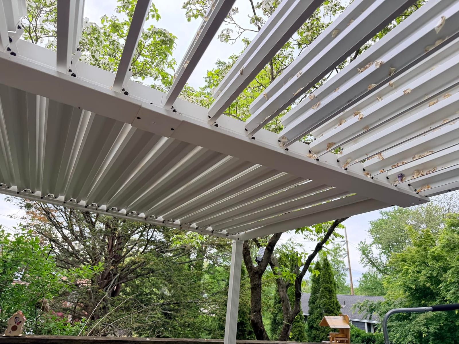 Louvered Pergola 10' x 13', Outdoor Aluminum Pergola, Gray customer photo 1