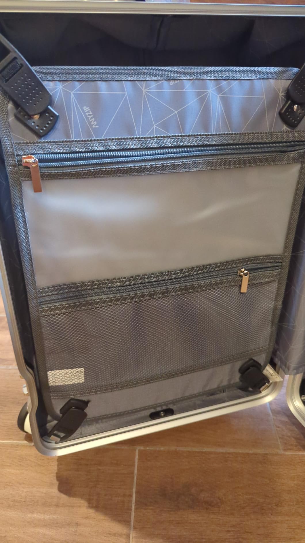AnyZip Luggage Sets 2 Piece Aluminum Frame Carry On and Checked Suitcase PC ABS Hard Shell TSA Lock No Zipper(Orange, 20/28) customer photo 1